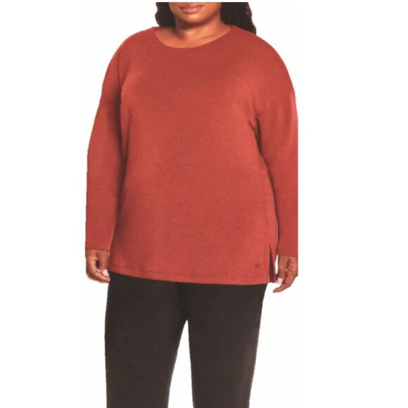 Banana Republic Sweaters - Banana Republic Women's Cozy Crewneck Pullover Top (Orange, Large)